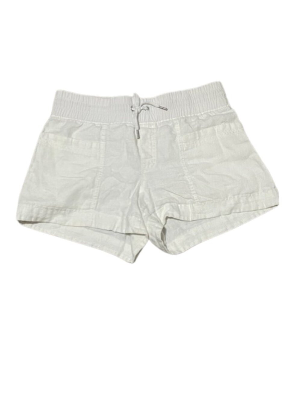 Athleta white draw sting Cabo Shorts size 6